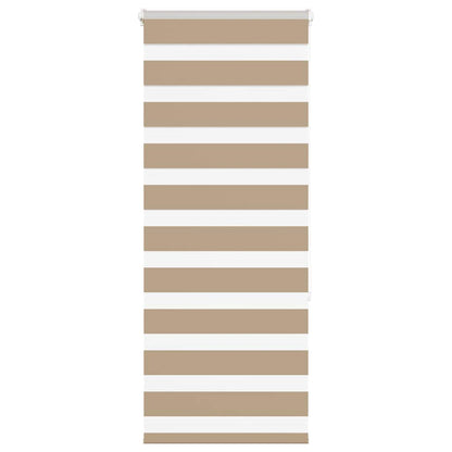 Doppelrollo Sandbraun 55x150 cm Stoffbreite 50,9 cm Polyester