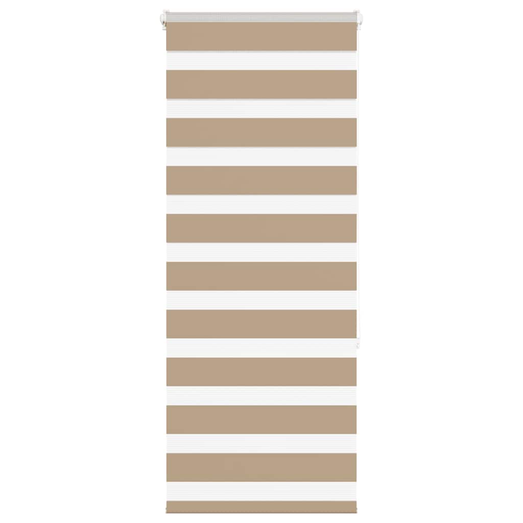 Doppelrollo Sandbraun 60x150 cm Stoffbreite 55,9 cm Polyester