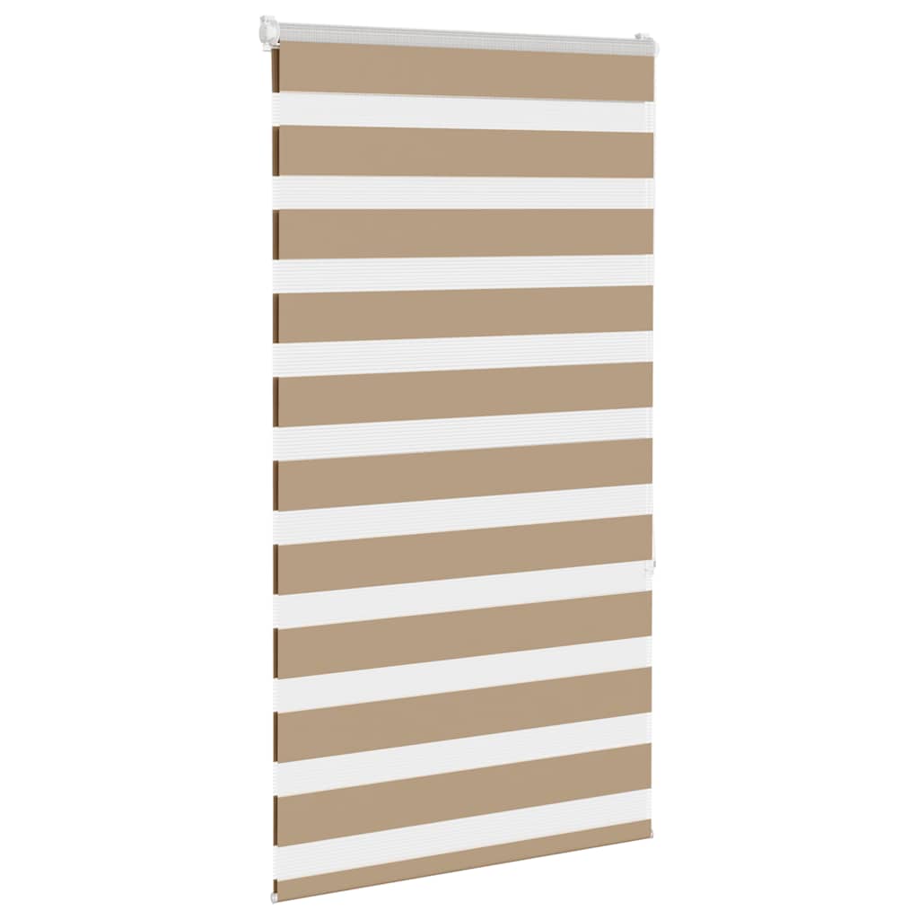 Doppelrollo Sandbraun 70x150 cm Stoffbreite 65,9 cm Polyester