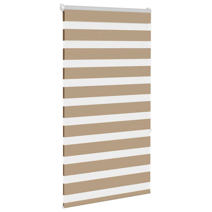 Doppelrollo Sandbraun 75x150 cm Stoffbreite 70,9 cm Polyester