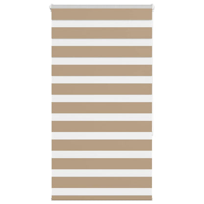 Doppelrollo Sandbraun 80x150 cm Stoffbreite 75,9 cm Polyester