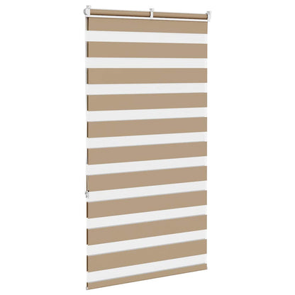 Doppelrollo Sandbraun 80x150 cm Stoffbreite 75,9 cm Polyester