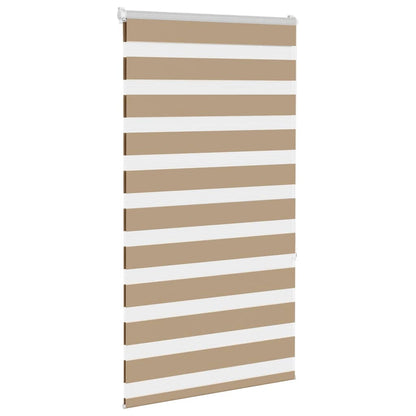 Doppelrollo Sandbraun 85x150 cm Stoffbreite 80,9 cm Polyester