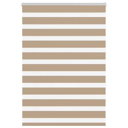 Doppelrollo Sandbraun 95x150 cm Stoffbreite 90,9 cm Polyester
