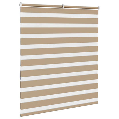 Doppelrollo Sandbraun 100x150 cm Stoffbreite 95,9 cm Polyester