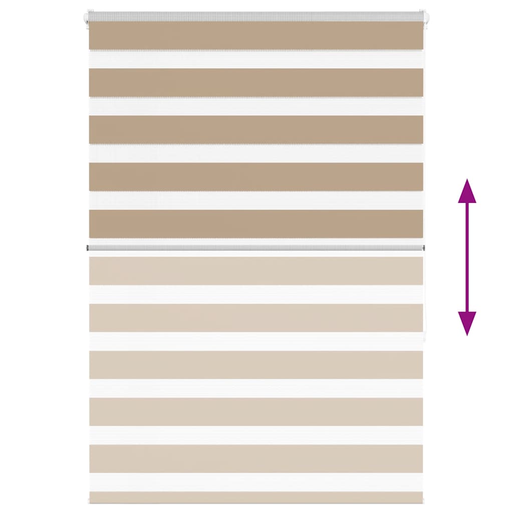 Doppelrollo Sandbraun 110x150 cm Stoffbreite 105,9 cm Polyester