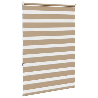Doppelrollo Sandbraun 115x150 cm Stoffbreite 110,9 cm Polyester