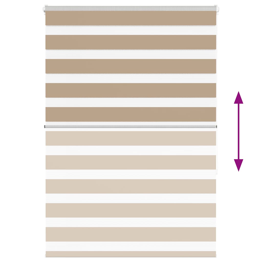 Doppelrollo Sandbraun 115x150 cm Stoffbreite 110,9 cm Polyester