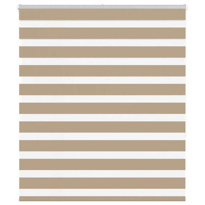Doppelrollo Sandbraun 125x150 cm Stoffbreite 120,9 cm Polyester