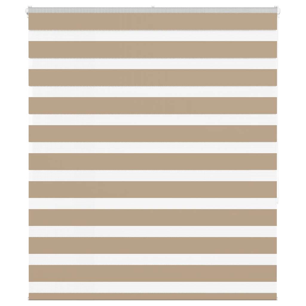 Doppelrollo Sandbraun 135x150 cm Stoffbreite 130,9 cm Polyester