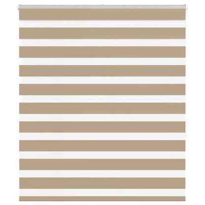 Doppelrollo Sandbraun 135x150 cm Stoffbreite 130,9 cm Polyester