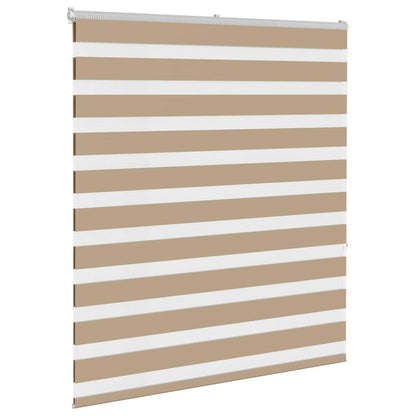 Doppelrollo Sandbraun 135x150 cm Stoffbreite 130,9 cm Polyester