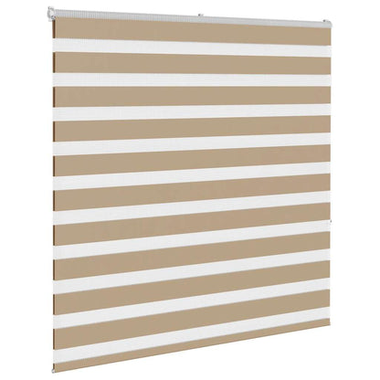 Doppelrollo Sandbraun 140x150 cm Stoffbreite 135,9 cm Polyester