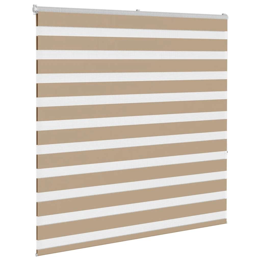Doppelrollo Sandbraun 145x150 cm Stoffbreite 140,9 cm Polyester