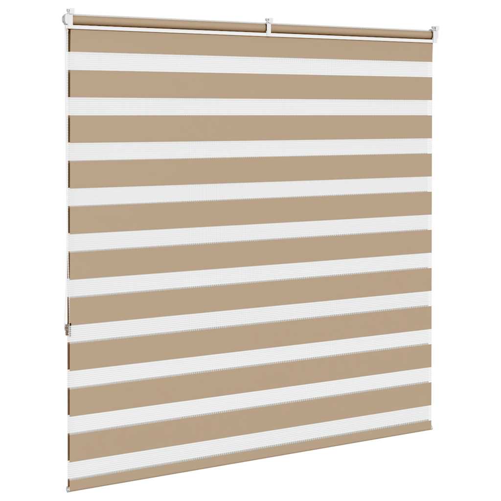 Doppelrollo Sandbraun 145x150 cm Stoffbreite 140,9 cm Polyester
