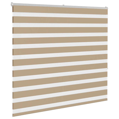 Doppelrollo Sandbraun 155x150 cm Stoffbreite 150,9 cm Polyester