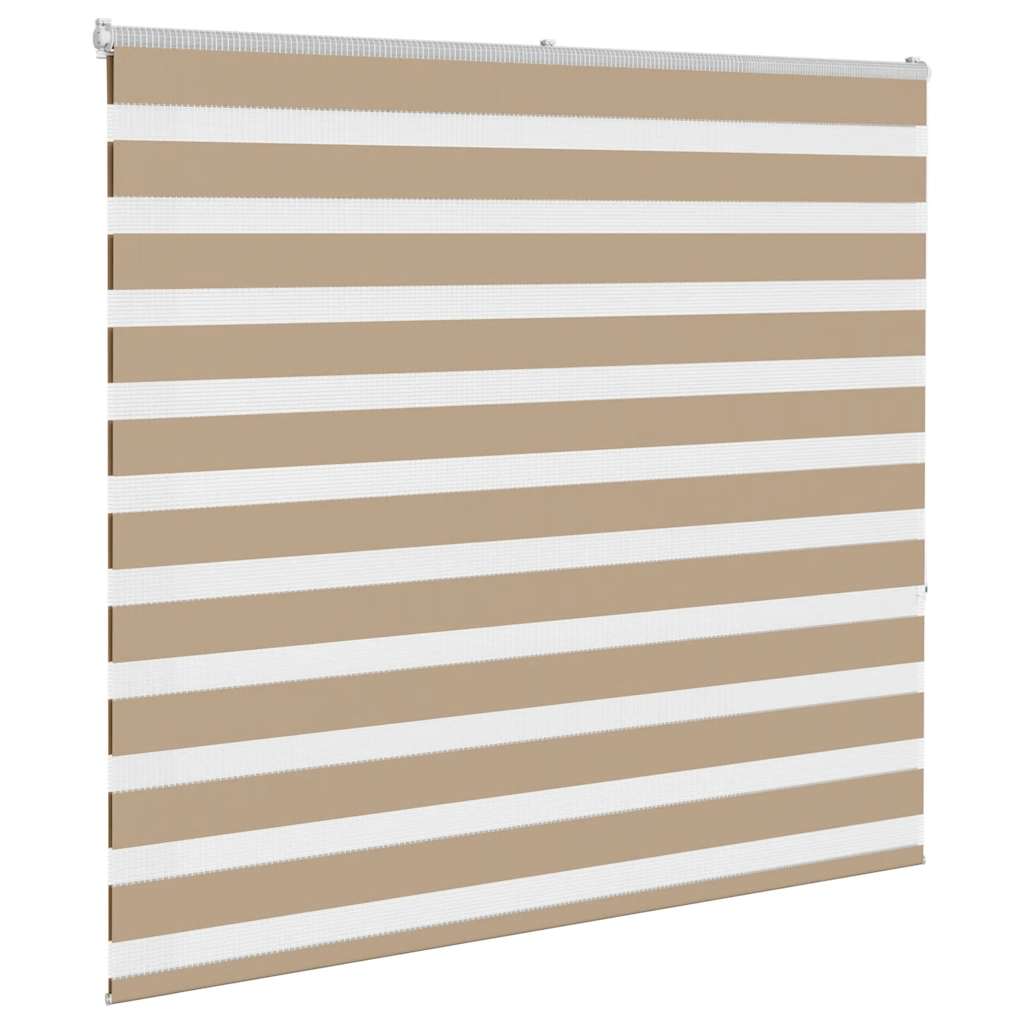 Doppelrollo Sandbraun 160x150 cm Stoffbreite 155,9 cm Polyester