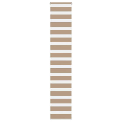 Doppelrollo Sandbraun 40x200 cm Stoffbreite 35,9 cm Polyester