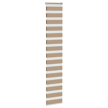 Doppelrollo Sandbraun 45x200 cm Stoffbreite 40,9 cm Polyester