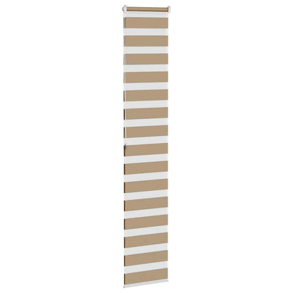 Doppelrollo Sandbraun 45x200 cm Stoffbreite 40,9 cm Polyester