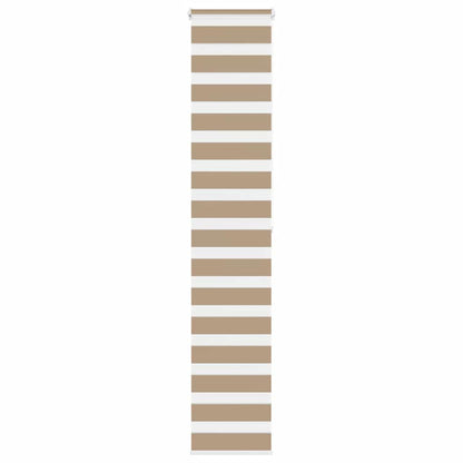 Doppelrollo Sandbraun 50x200 cm Stoffbreite 45,9 cm Polyester