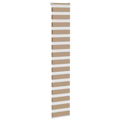 Doppelrollo Sandbraun 50x200 cm Stoffbreite 45,9 cm Polyester