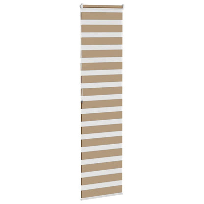 Doppelrollo Sandbraun 55x200 cm Stoffbreite 50,9 cm Polyester