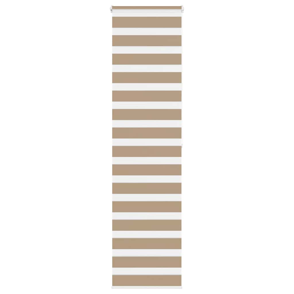 Doppelrollo Sandbraun 65x200 cm Stoffbreite 60,9 cm Polyester