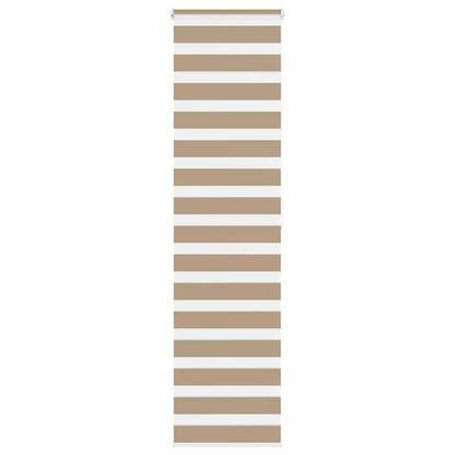 Doppelrollo Sandbraun 65x200 cm Stoffbreite 60,9 cm Polyester