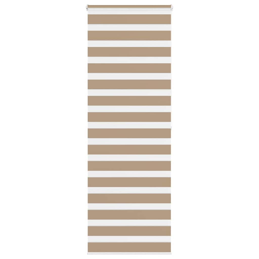 Doppelrollo Sandbraun 75x200 cm Stoffbreite 70,9 cm Polyester