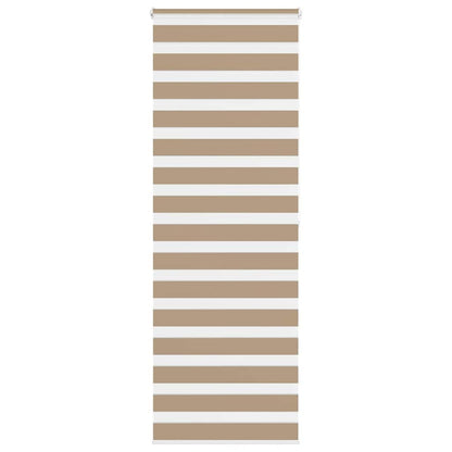 Doppelrollo Sandbraun 75x200 cm Stoffbreite 70,9 cm Polyester