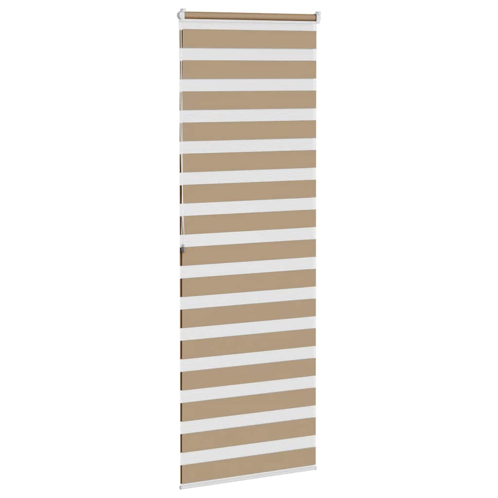 Doppelrollo Sandbraun 75x200 cm Stoffbreite 70,9 cm Polyester