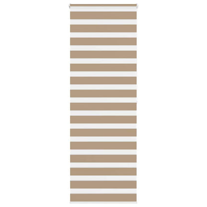 Doppelrollo Sandbraun 80x200 cm Stoffbreite 75,9 cm Polyester