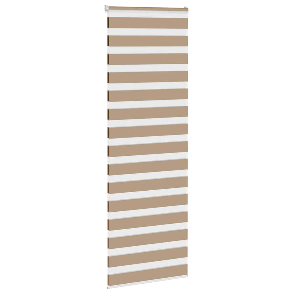 Doppelrollo Sandbraun 80x200 cm Stoffbreite 75,9 cm Polyester