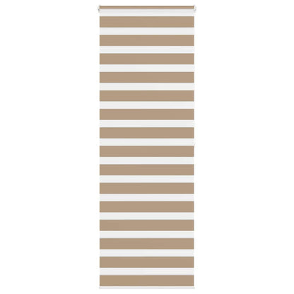 Doppelrollo Sandbraun 90x200 cm Stoffbreite 85,9 cm Polyester