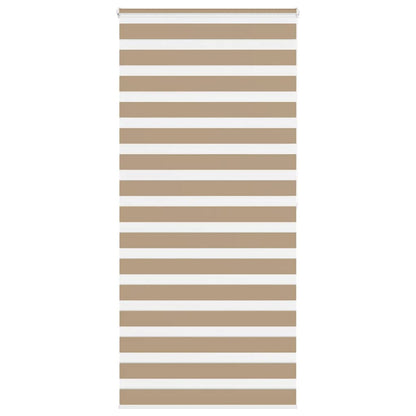 Doppelrollo Sandbraun 100x200 cm Stoffbreite 95,9 cm Polyester