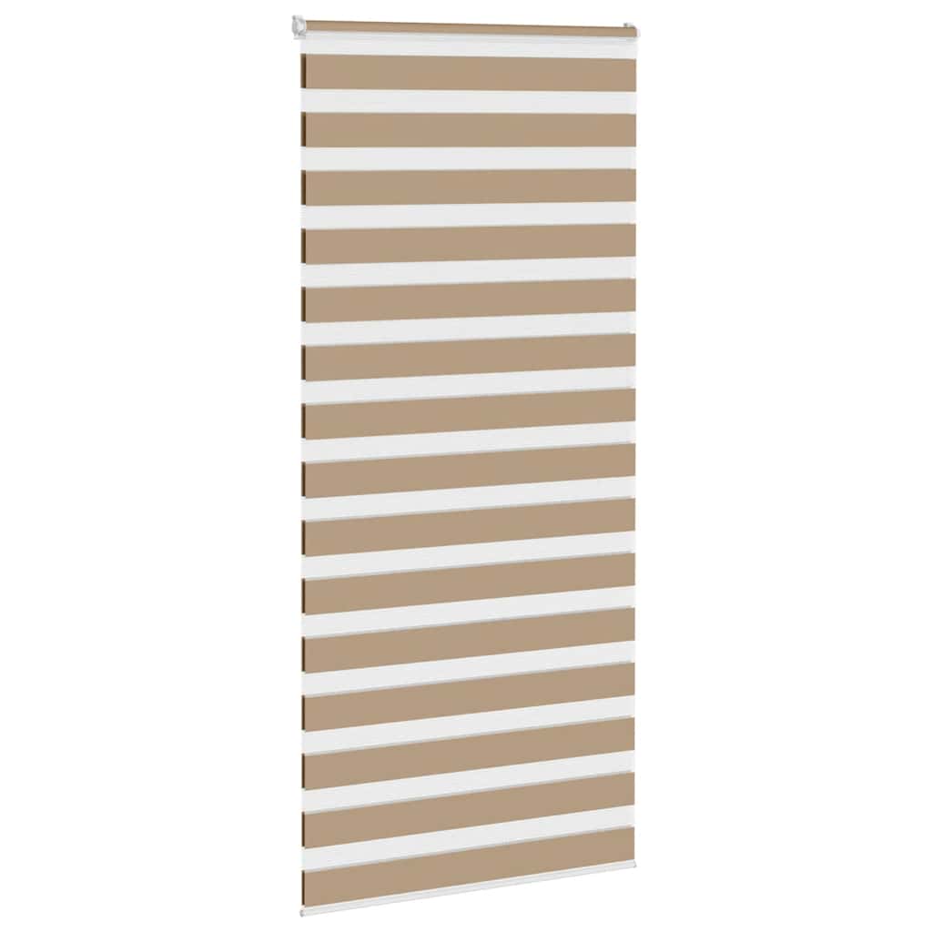 Doppelrollo Sandbraun 105x200 cm Stoffbreite 100,9 cm Polyester