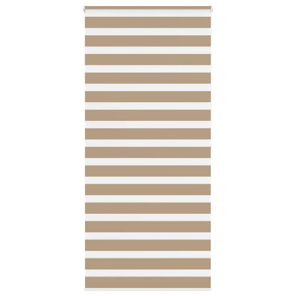 Doppelrollo Sandbraun 110x200 cm Stoffbreite 105,9 cm Polyester