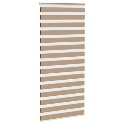 Doppelrollo Sandbraun 110x200 cm Stoffbreite 105,9 cm Polyester
