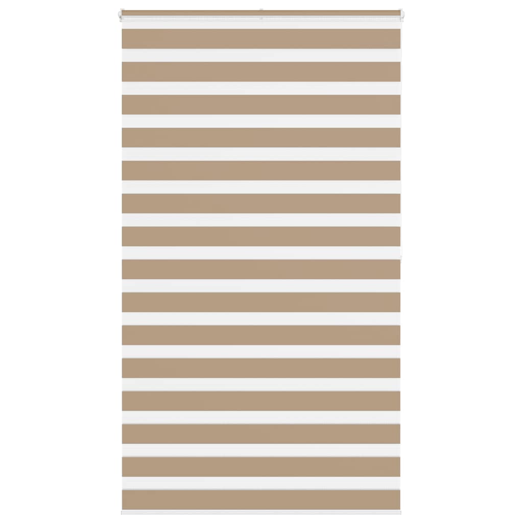 Doppelrollo Sandbraun 120x200 cm Stoffbreite 115,9 cm Polyester