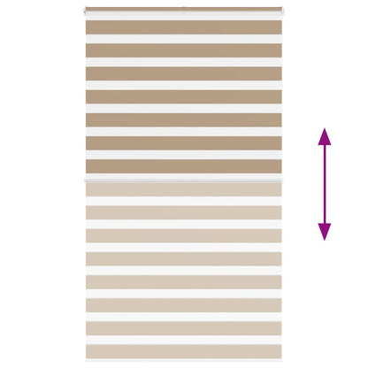 Doppelrollo Sandbraun 120x200 cm Stoffbreite 115,9 cm Polyester