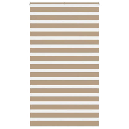 Doppelrollo Sandbraun 130x200 cm Stoffbreite 125,9 cm Polyester