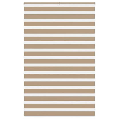 Doppelrollo Sandbraun 140x200 cm Stoffbreite 135,9 cm Polyester