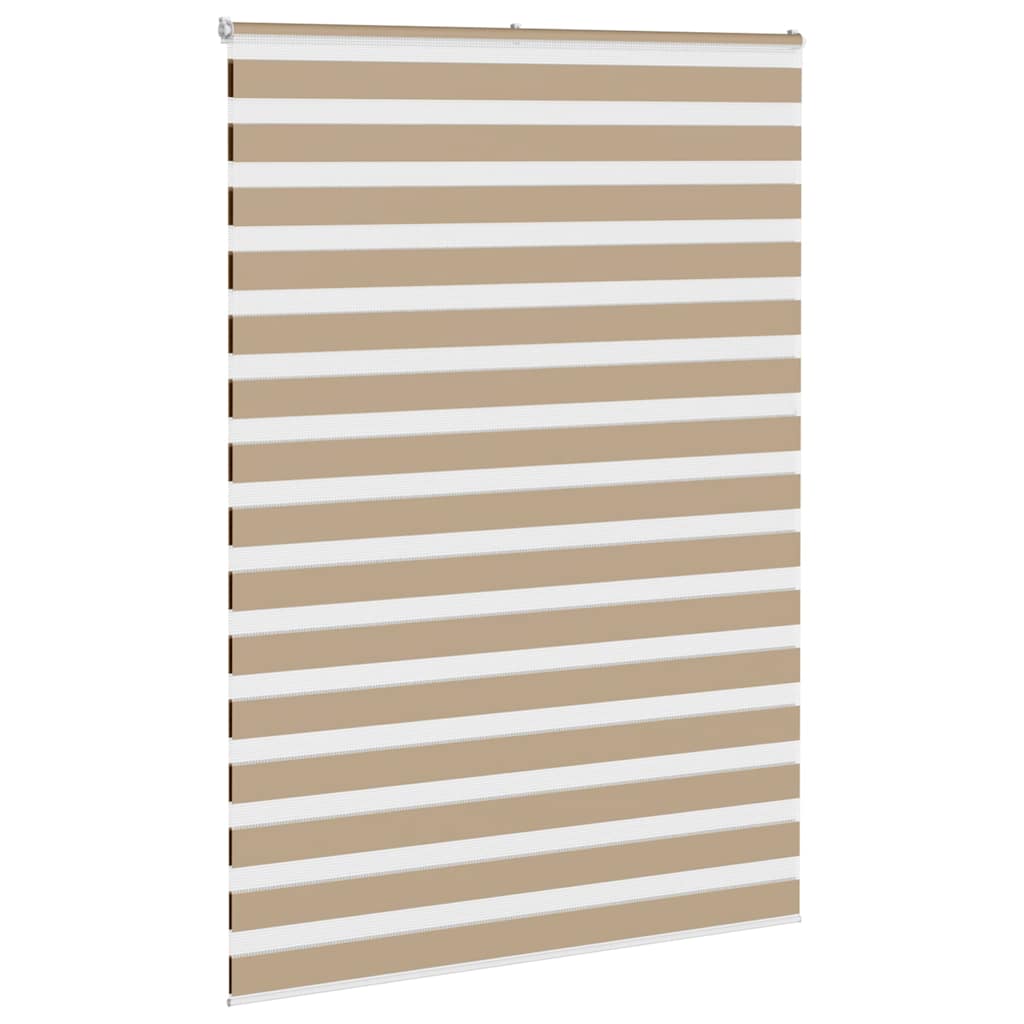 Doppelrollo Sandbraun 165x200 cm Stoffbreite 160,9 cm Polyester