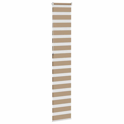 Doppelrollo Sandbraun 45x230 cm Stoffbreite 40,9 cm Polyester