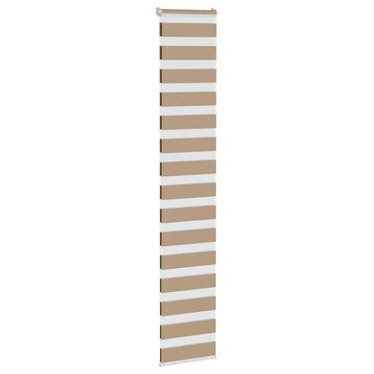 Doppelrollo Sandbraun 50x230 cm Stoffbreite 45,9 cm Polyester