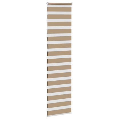 Doppelrollo Sandbraun 55x230 cm Stoffbreite 50,9 cm Polyester