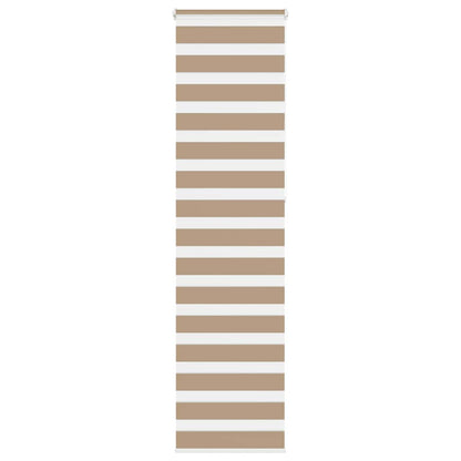 Doppelrollo Sandbraun 60x230 cm Stoffbreite 55,9 cm Polyester