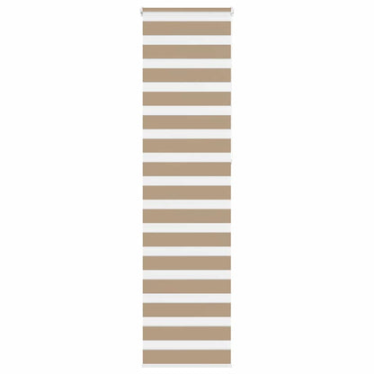 Doppelrollo Sandbraun 65x230 cm Stoffbreite 60,9 cm Polyester