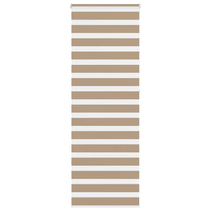 Doppelrollo Sandbraun 70x230 cm Stoffbreite 65,9 cm Polyester